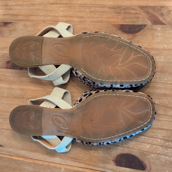 Born Coco Comfort Slingback Flats W/ Leopard Print, Size 7 Medium - Picture 4 of 9